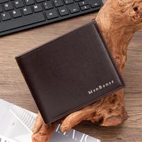 Cross-Border Men's Bi-Fold Wallet with Multi-Card Slots and Coin Pocket - High-End Business Style black