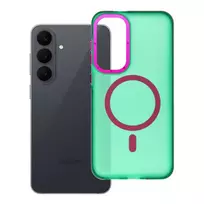 Forcell Case for Samsung S26 FE F-Protect Vivid Premium compatible with MagSafe green