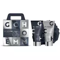 Grace Cole Men's Relax  AND  Refresh Gift Set ( Black Pepper  AND  Mandarin ) - Body care gift set with sponge ( 3 pcs )