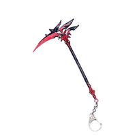 Game Impact Arlecchino Crimson Moon's Semblance Model Sword Cosplay Anime Hero Halloween Party Costume Necklace Fans Collections as shown black