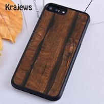 Krajews medinė mandala Tekstūruotas spausdintas telefono dėklas Dangtelis iPhone 17 Air 16 15 14 plius 12 13 pro max Fundas iPhone 16e brown