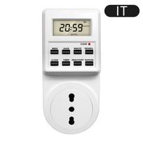 TM03 Digital Timer Switch Outlet Electronic Kitchen Timer Outlet 12/24 Hour Cycle Programmable Timer Outlet Time Setting3 IT Plug