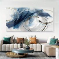 Abstrakčios drobės sienos meno paveikslai Šiuolaikiniai akvarelės meno paveikslai Spalvingi meno kūriniai Dekoras svetainei miegamajam 30x60cm gray