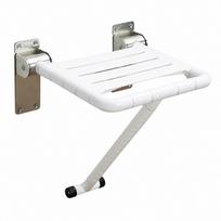 Foldable Wall-Mounted Shower Seat Stainless Steel Folding with Leg
