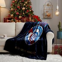 Racing Club Strasbourg Crest Throws Blanket Flannel Blankets Plush for Couch Bed Gifts for Men Women Travel picnic blanket Christmas fan gifts 130x150cm