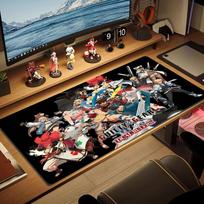 Guilty Gear Color Mouse Pad Large Gaming Table Cushion Non-slip Laptop Tablet Big Mousepad XXL Mat Mini PC Playmat With Lock edge 30cmx60cm(11.8x23.6inch)
