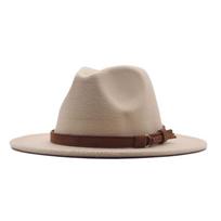 Moteriška retro vilnonė fedora skrybėlė - Rudens/žiemos britiško stiliaus bouleris su madingo dizaino juostele M (56-58cm) gray