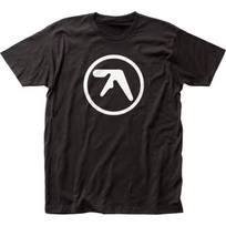 Aphex Twin Logo Mens T shirt Music Classic Concert Rock Band Tee New Black L black