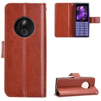 Atverčiamas dėklas Nokia 125 4G 2024/Nokia 110 4G 2024/HMD 110 4G/HMD 210 4G su magnetiniu užsegimu, piniginė, odinis telefono dėklas for Nokia 125 4G 2024/Nokia 110 4G 2024/HMD 110 4G