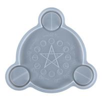 Suitable for Various Festivals Tarot Silicone Casting Mold Candle Holders 1 gray