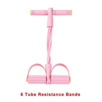 Durable And Safe 4-Level Resistance Band Tensioner With Non-Slip Handles - Home Fitness Equipment For Abdominal Muscle Training Yoga Abdominal white