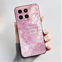 Telefono dėklas ZTE Blade A56 BladeA56 Pro Dėklas Prabangus Madingas Drugeliai Gėlės Juodas Minkštas TPU Silikonas Apsauginis Dangtelis Korpusas ZTE Blade A56 Pro