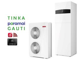 Šilumos siurblys Oras-Vanduo Ariston Nimbus R32, Compact, 120 S T Net 13.87 kW Φ3, su integruotu 177l vandens šildytuvu ir Wi-Fi