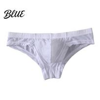 Everyday Use Underwear Men Underpants Low Waist Thin Solid Color Great Breathability U Convex Simple Design Briefs Elastic Quick Dry Male Daily L gray