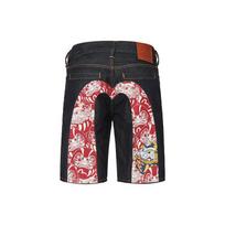 EVISU SS22 Shorts Men's Denim Blue 2ESHTM2DS207XXCT 30 black