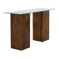 Iš mango masyvo rašomasis stalas 48x140 cm Damen – Jotex