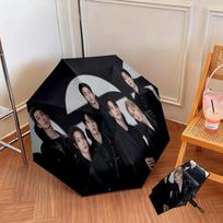 Kpop Group Poses Vibrant Outdoor Shoot Folding Umbrella Suitable For All Seasons Travel Umbrella Sun Umbrella Light Three-fold umbrella