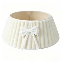 Folding Christmas Tree Skirt Strip Design Christmas Tree Base Protector  Farmhouse 16.93x25.59x9.84 in