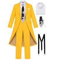 Cosplay disguise geek cos costume JimCarry Jim Carry cos mask man performance costume cosplay halloween costume L
