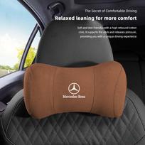 Suede Galvos atrama Automobilio Kvėpuojanti Atminties Putų Kaklo Pagalvė Mercedes Benz AMG W205 C300 W203 W206 W108 W124 W126 W140 W168 GLAGLB p1