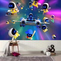 1pc Astro Bot Tapestry, Living Room, Bedroom, Office, Party Decor, Ideal Festive Gift 100cmx150cm