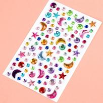 Shiny Glitter Crystal Jewel Stickers Self-Adhesive Rhinestone Decor for Phone Case Nail Art Festival Greeting Card Making A9