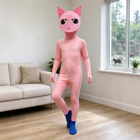 Unisex Animal Jumpsuit Costume for Kids and Adults, Cosplay Role Play Outfit 170 pink
