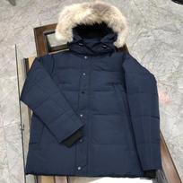 Wyndham parka žąsų pūkų striukė Kanados vyrams ir moterims poros vėjui ir šalčiui atspari tikro vilko kailio M M black