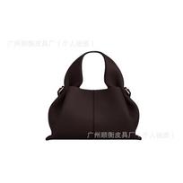 Polene Number Nine Cloud Leather Tote Bag - Small Crossbody Handbag Women Daily Use 22x12.5x14cm black
