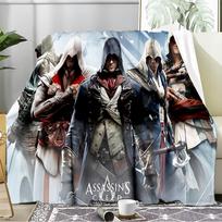 Assassin Game Blanket Flannel Throw for Sofa, Travel, Camping, Livingroom, Office, Chair and Bed Soft and Warm Holiday Birthday gifts 80cmx120cm