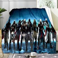 Assassin Game Blanket Flannel Throw for Sofa, Travel, Camping, Livingroom, Office, Chair and Bed Soft and Warm Holiday Birthday gifts 80cmx120cm
