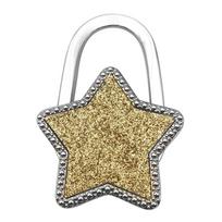 1Pcs Creative Bag Hook Shiny Folding Zinc Alloy Rhinestone Star Table Edge Handbag Hanger