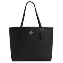 COACH City Leather Tote Bag, Shopping Bag, Shoulder Bag, Handbag Large Women's Black CR111-IMBLK