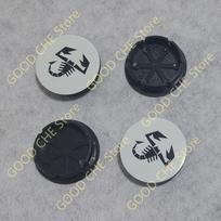 4 vnt. 50 mm For Scorpion Abarth 5CC 1100 500 595 Lydinio Automobilio Ratlankio Centrinis Dangtelis Stebulės Dulkių Nešalinantys Dangteliai Stiliaus Aksesuarai 50mm-4PCS-D