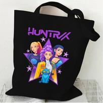 KPOP Oxford Cloth Tote Bag for Women with Print Design Casual Shoulder Shopping Bag One Size