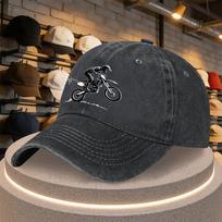 Adjustable Snapback Baseball Cap With Motocross Dirt Rider Print Motorbike Themed Hat Multicolor Hand Washable gray