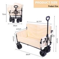 Portable Dual-Use Picnic Camping Trolley Sofa: Convertible Seat and Lounge for Outdoor Use