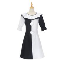 Cosplay horror movie broken soul clown cosplay costume stage performance costume M white
