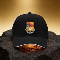King's College Crest Pattern Hat, Unisex Printed Baseball Cap Sandwich Brim Sports Cap, Suitable for Daily Commuting and Travel One Size black