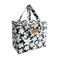 Oxford Fabric Lunch Bag Large Capacity Thermal Tote Square Design Food Carrier  Office