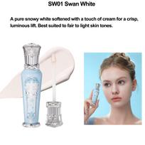 Flower Knows Snow Ballet Dewy Glow Illuminator Liquid Highlighter Hydrating Lightweight Natural Glow Face Highlighter Makeup