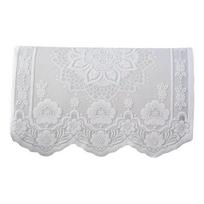 Dust Resistant Furniture Cover White Lace Armrest Chair Cover, Retro Couch Arm Embroidered Soft Polyester Blend Throw Protector for Back Sofa 1pc A