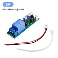 JK11 Adjustable Cycle Timer Delay On/Off Switch Power Supply Relay Shield DC 5V 12V 24V Timer Delay Relay Module (0 -15 Minutes) 5V(0-24hours)