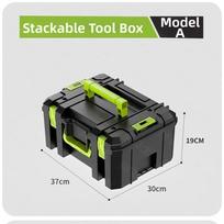 Carry Handle Tool Storage Box Stackable Hardware Organizer Case Durable Tool Box  Household Use L
