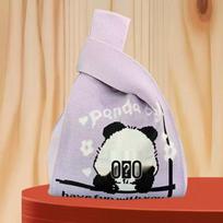 Panda Knit Women's Tote & Gift Bag - Cute Handbag Return Gift