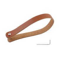 Faux Cowhide Pull Strap for Brompton Folding Bike Carrier Block Fake Leather Quick Release Bicycle Carrier Block Pull Belt Handle with Wrench Bike