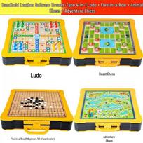 Fengyi Portable Multi-Game Chess & Board Set yellow