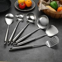 6 piece /Set 304 Stainless Steel Spatula Cooking Shovel Kitchen Cooking Spoon Shovel Kitchenware Set Soup Spoon Colander