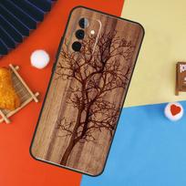 Medžio gėlės bambuko medinis dėklas Samsung Galaxy A56 A36 A16 A06 A13 A33 A53 A52 A32 A12 A54 A34 A14 A15 A35 A55 A17 Samsung A52S 5G