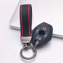 Key Fob Cover for BMW E46 with Keychain Silicone Stand Key Cover with Keychain Car Key Case Accessory Shell Anti-Scratch Surface Shockproof Structure juoda